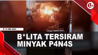 [Video] Balita Tarik Gas Motor Hingga Tabrak Kompor Penjual Gorengan