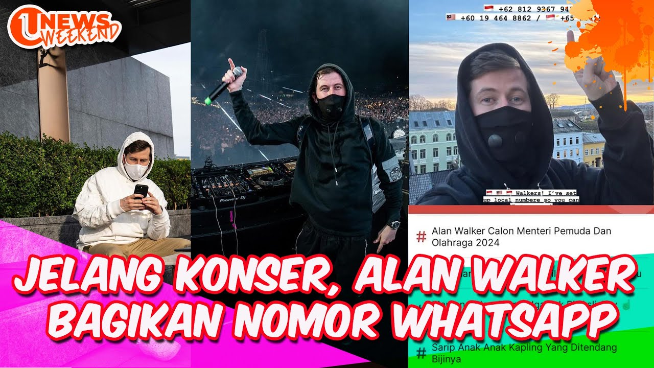 [Video] Bagikan Nomor Whatsapp, Alan Walker Terima 50 Ribu Lebih Pesan WA | U-NEWS WEEKEND