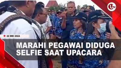 [Video] Pj Bupati Kupang Marahi 2 PPPK Diduga Selfie saat Upacara