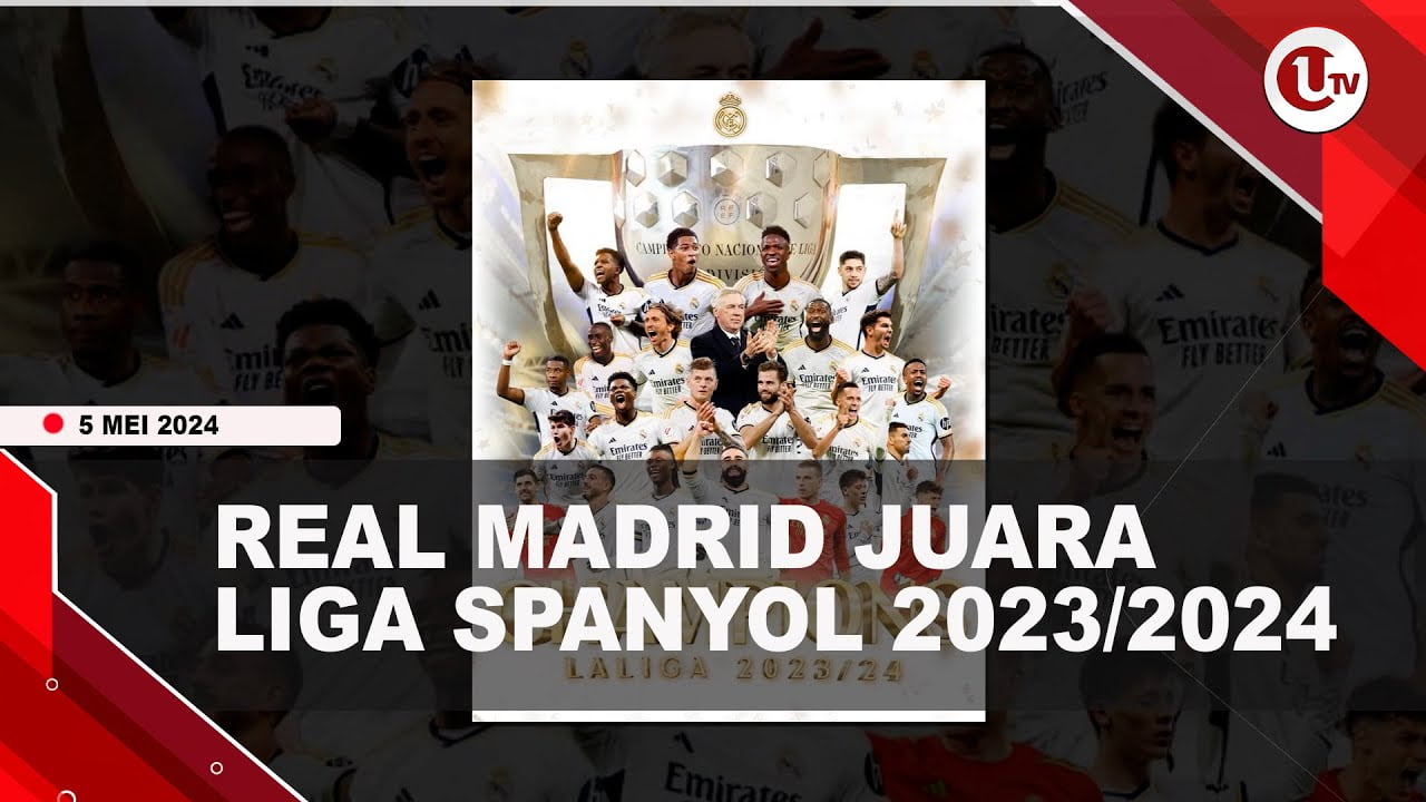 REAL MADRID JUARA LIGA SPANYOL, GELAR YANG KE-36