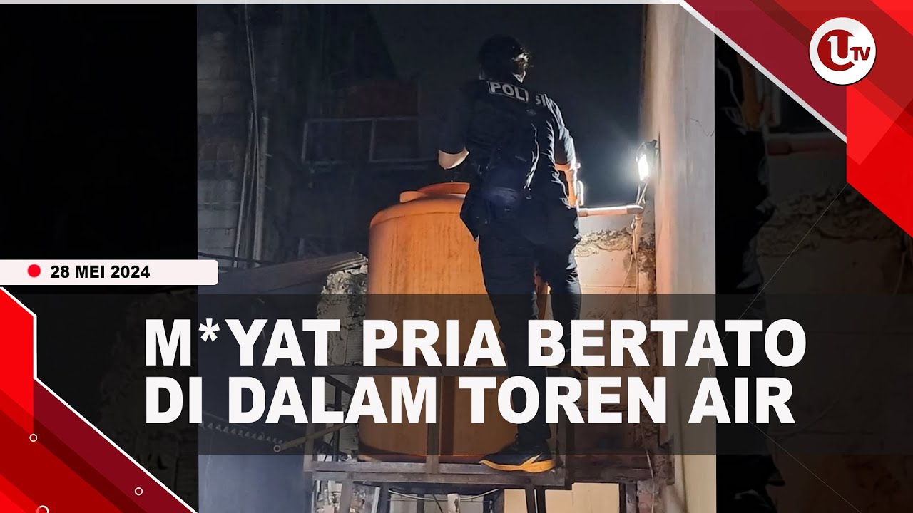 Mayat Pria Bertato Membusuk dalam Toren Air