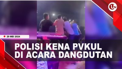 [Video] Polisi Dipukul Diatas Panggung Saat Beri Imbauan