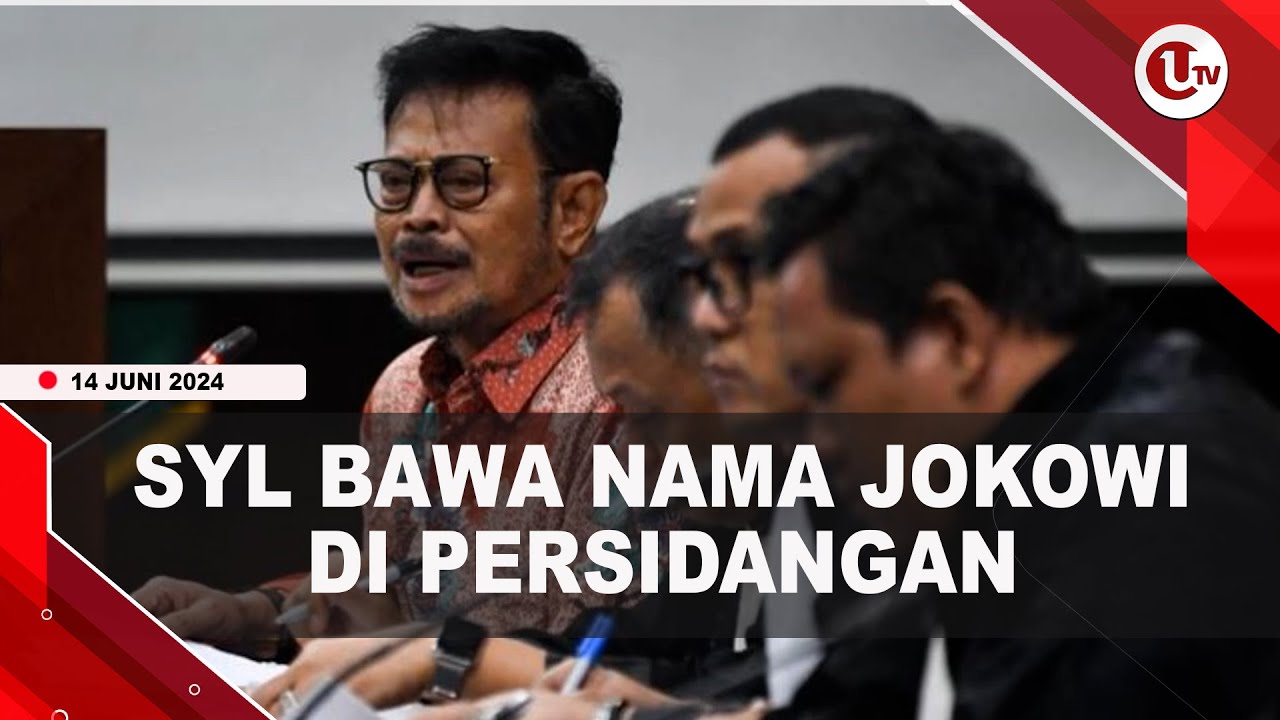 SYL Klaim Tarik Uang dari Bawahan Atas Perintah Jokowi