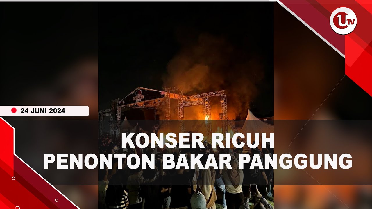 Artis Batal Tampil, Penonton Bakar Sound System Hingga Panggung