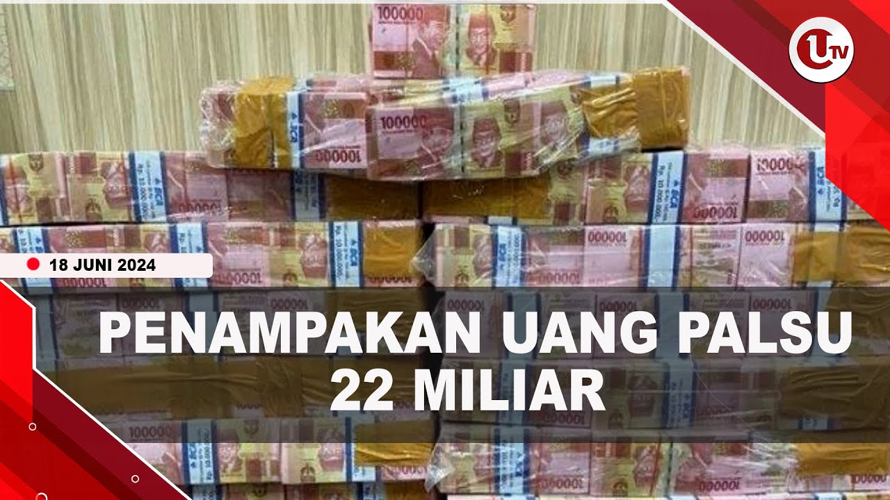 Polisi Tangkap 3 Pelaku Pembuat Uang Palsu Senilai 22 Miliar