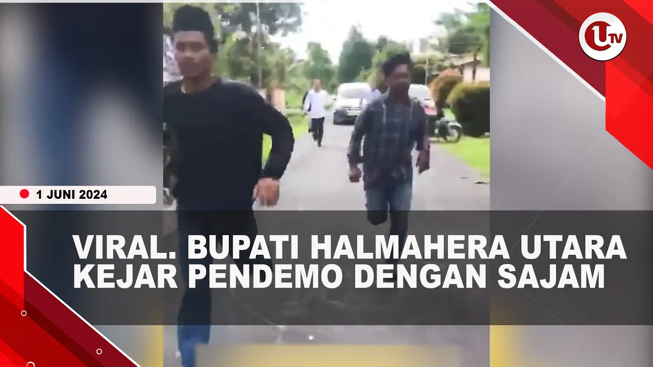 Bupati Halmahera Utara Bubarkan Massa Pakai Parang