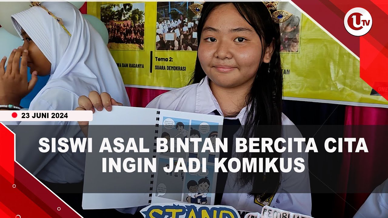 Siswi Asal Bintan Bercita-cita Ingin Jadi Komikus