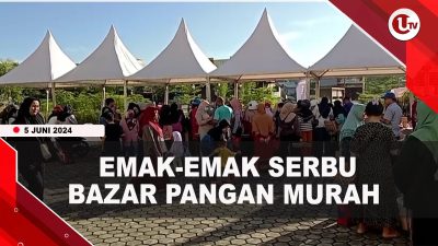 [Video] Emak-emak Serbu Bazar Pangan Murah DP3 Tanjungpinang