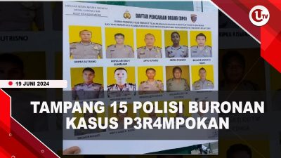 [Video] 15 Anggota Polrestabes Medan Jadi Buronan Kasus Perampokan