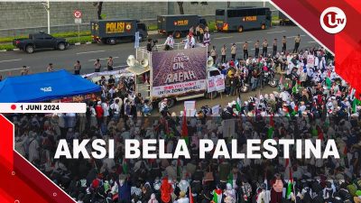 [Video] Aksi Bela Palestina Digelar di Depan Kedubes AS Jakarta