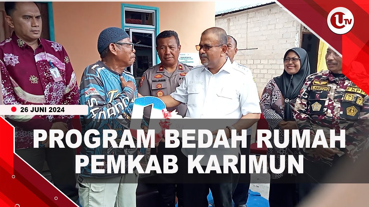 Tukang Becak Bahagia Terima Kunci Rumah Baru
