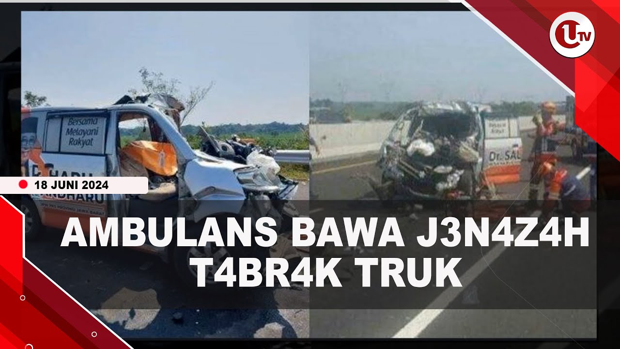 Ambulans Pembawa Jenazah Tabrak Truk, Sopir dan Pendamping Meninggal