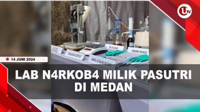 [Video] Bareskrim Ungkap Lab Narkoba Milik Pasutri di Medan