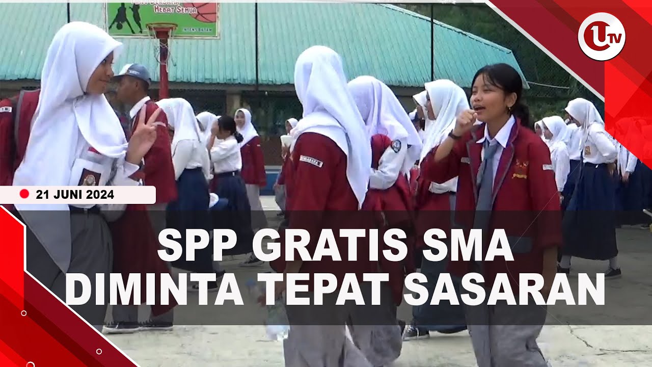 SPP Gratis SMA/SMK Tepat Sasaran