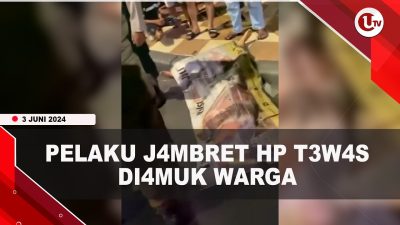 [Video] Jambret HP Pedagang Sayur, Pelaku Tewas Diamuk Warga
