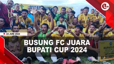 [Video] Menang Adu Penalti, Busung FC Juara Sepak Bola Bupati Cup 2024