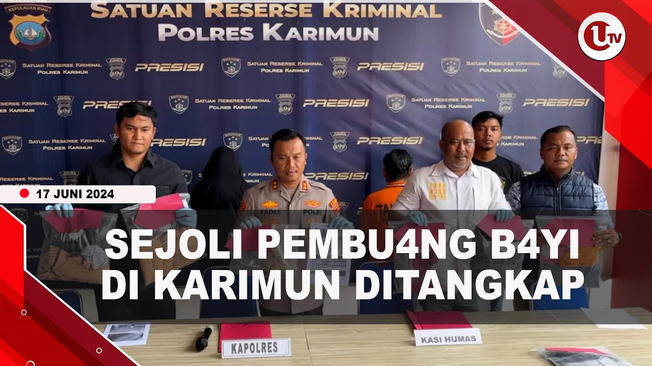 Polres Karimun Tangkap Sejoli Pembuang Bayi Perempuan