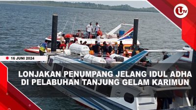 [Video] Lonjakan Penumpang Jelang Idul Adha di Pelabuhan Tanjung Gelam Karimun