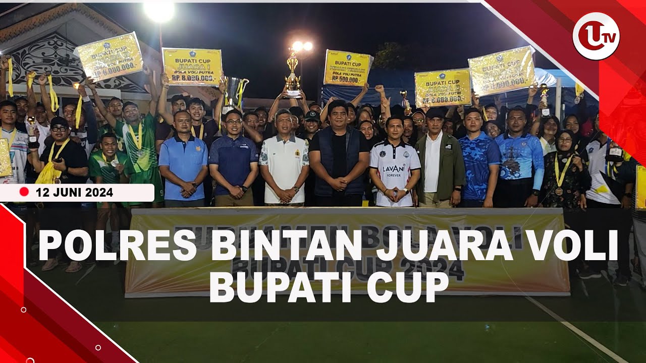 Polres Bintan Juara Bola Voli Bupati Cup 2024
