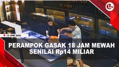 [Video] Polisi Tangkap Pelaku Perampokan Toko Jam Tangan Mewah