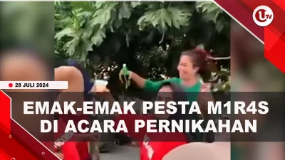 [Video] Emak-emak Berjoget Sambil Menenggak Miras