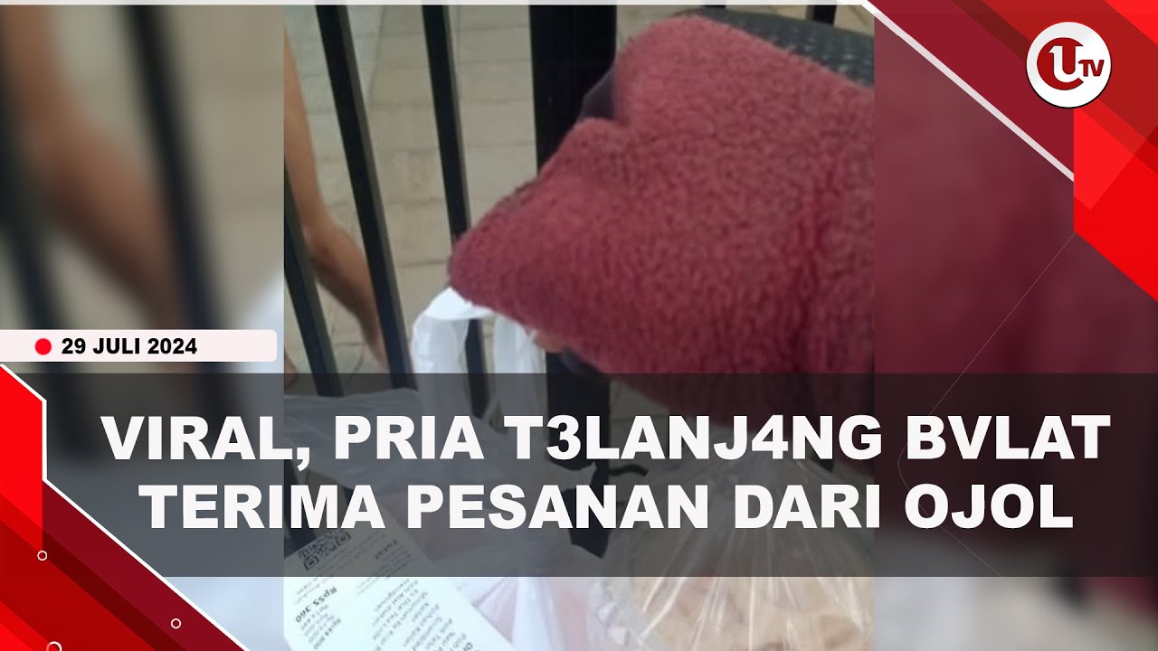 Pria di Bandung Telanjang Bulat Terima Pesanan Makanan dari Ojol