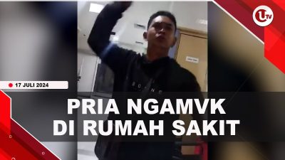 [ VIDEO ] Pria Bawa Celurit Minta Obat dan Ngamuk di Rumah Sakit