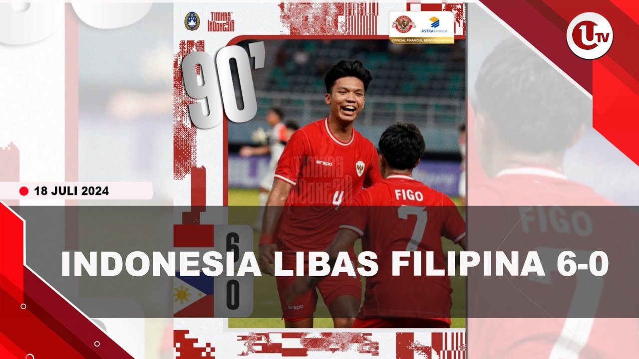 Pesta Gol, Indonesia Libas Filipina 6-0 Di AFF U-19