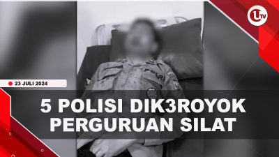 [ VIDEO ] Polisi Babak Belur Dikeroyok Rombongan Perguruan Silat
