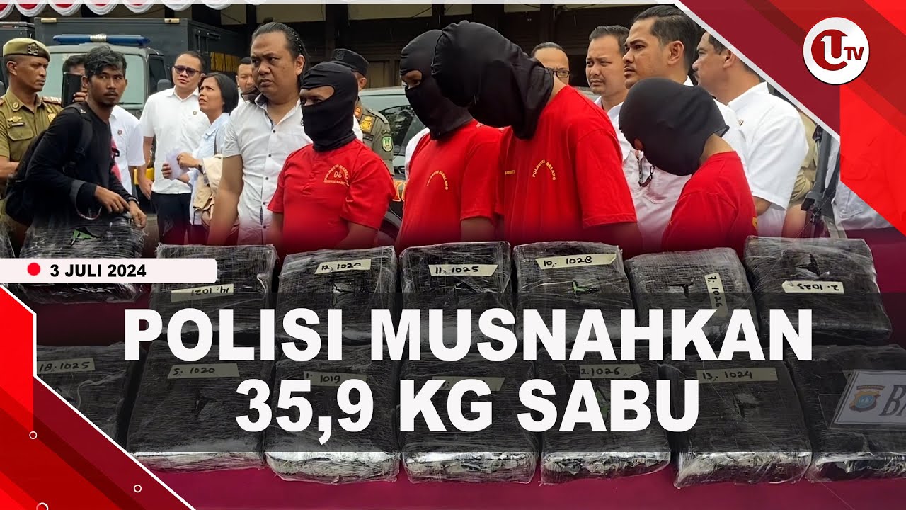 Polresta Barelang Musnahkan Barang Bukti 35,9 Kilogram S4bu