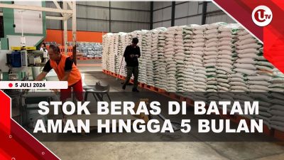 [ VIDEO ] Stok Beras Bulog Batam Capai 1.500 Ton