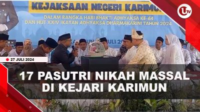 [Video] Kejari Karimun Mengadakan Bakti Sosial Nikah Massal