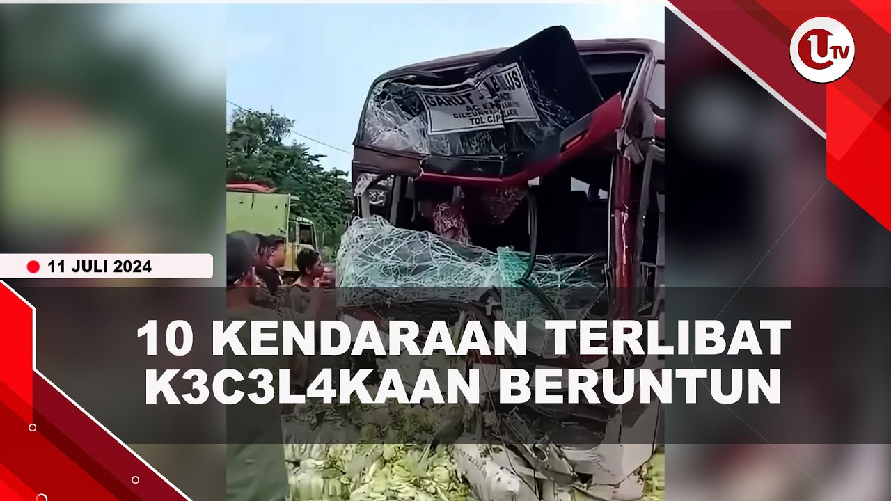 10 Kendaraan K3c3l4kaan Beruntun Di Tol Cipularang, 4 Orang Luk4-Luka
