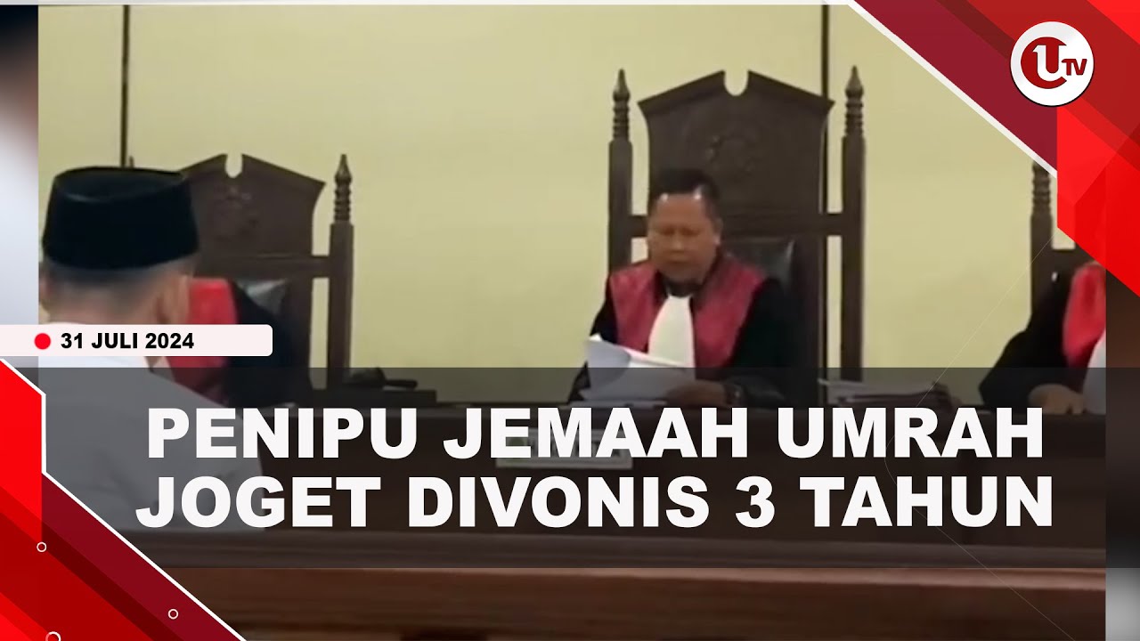 Terdakwa Penipuan Ratusan Jemaah Umrah Joget Divonis 3 Tahun
