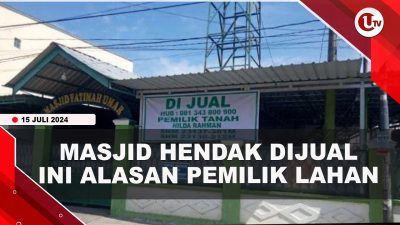 [ VIDEO ] Masjid Usia 34 Tahun Di Makassar Dijual Rp2,5 Miliar