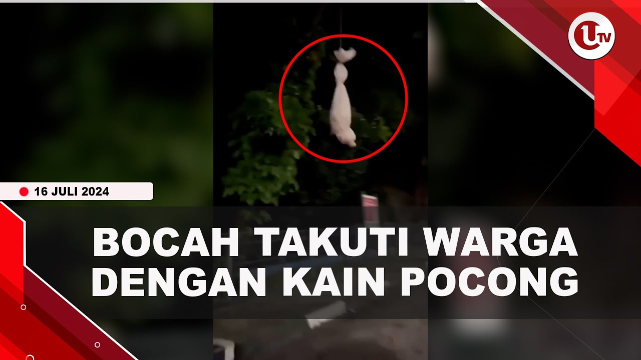 Bocah Gantung Kain Pocong Di Jalan Untuk Takuti Warga