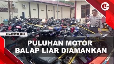 [Video] Polisi Amankan 28 Motor Terlibat Balap Liar