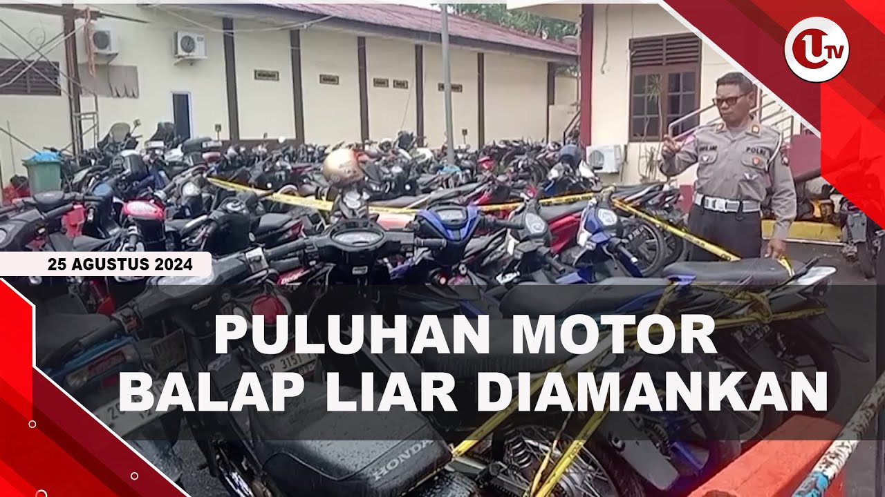 Polresta Tanjungpinang Amankan 28 Motor Terlibat Balap Liar