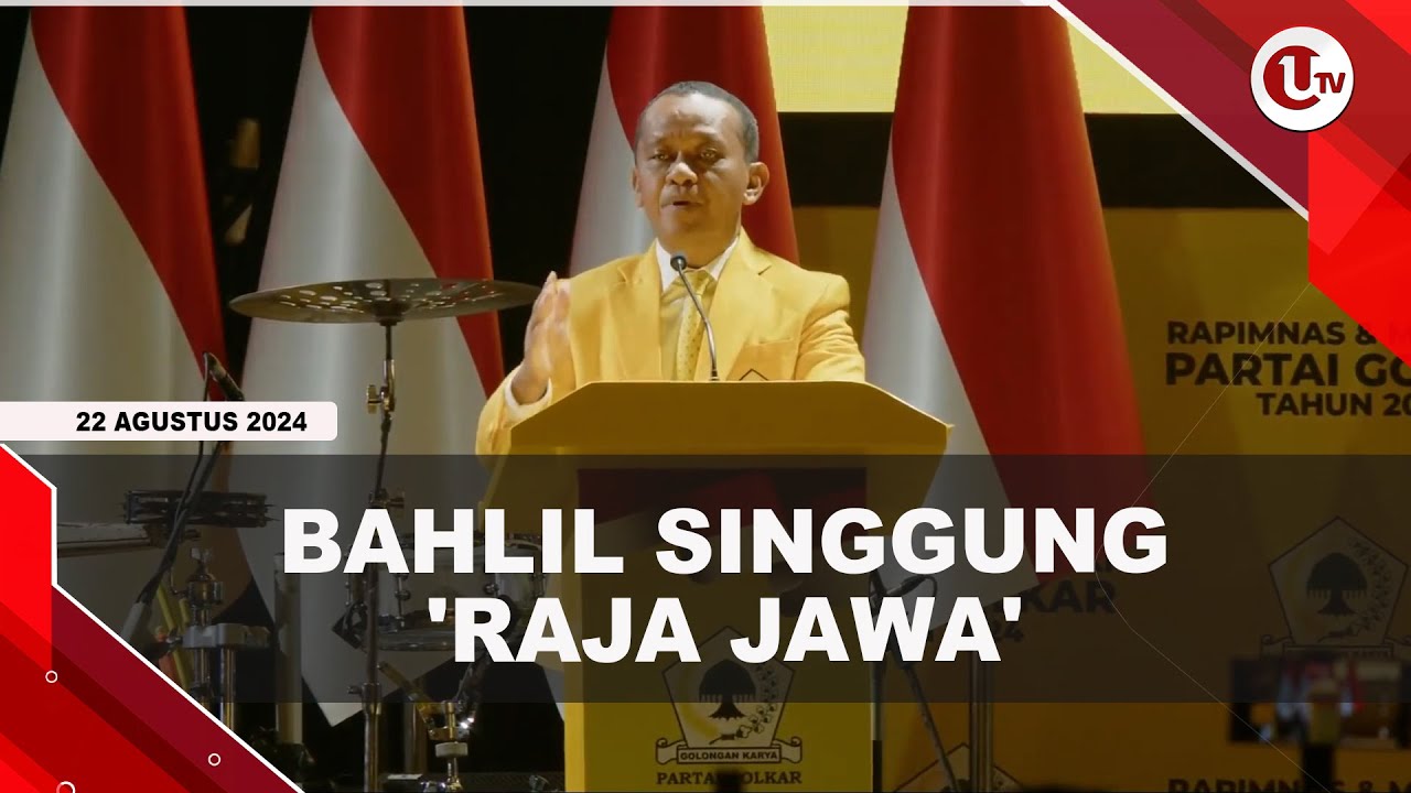 Bahlil Sebut Kader Golkar Jangan Main-Main Dengan 'Raja Jawa'