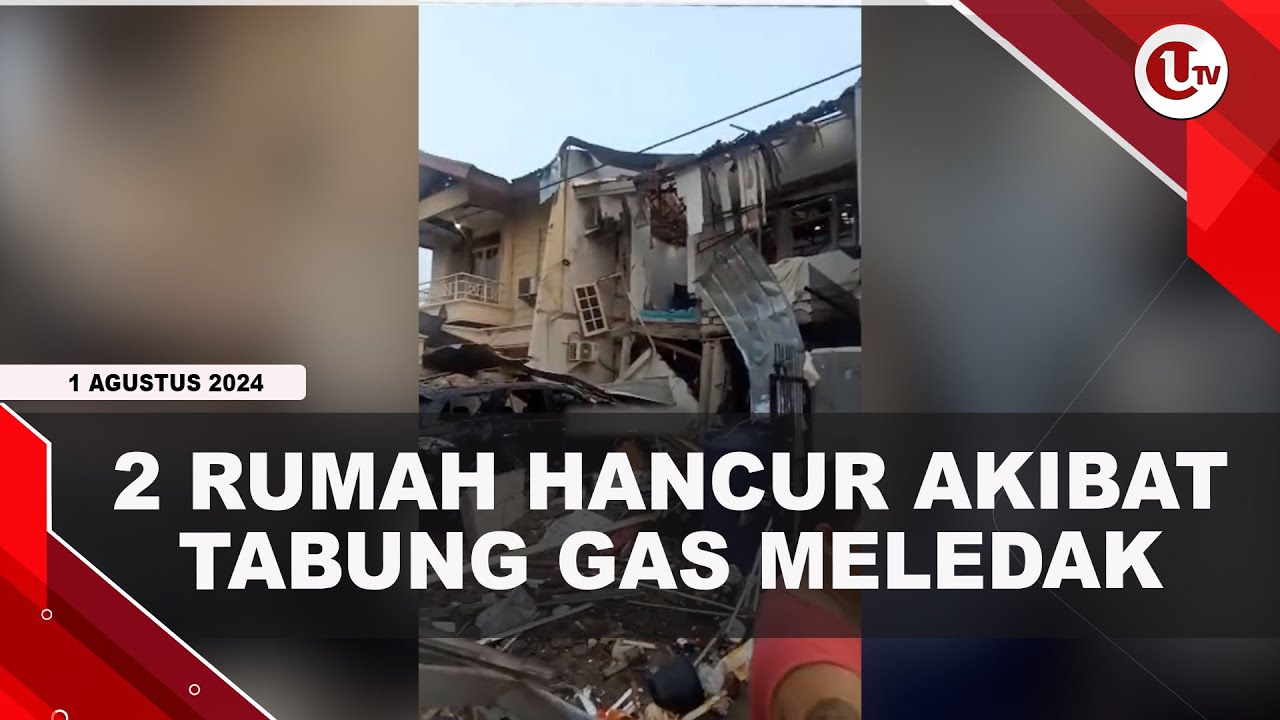 Tabung Gas 12 KG Meledak, 2 Rumah Hancur Hingga Ibu Dan Anak Terluka