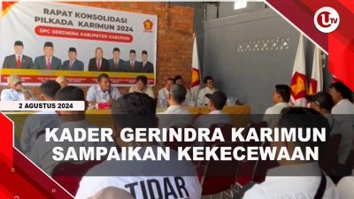 [VIDEO] Kader Gerindra Karimun Kecewa Kadernya Tak Diusung di Pilkada