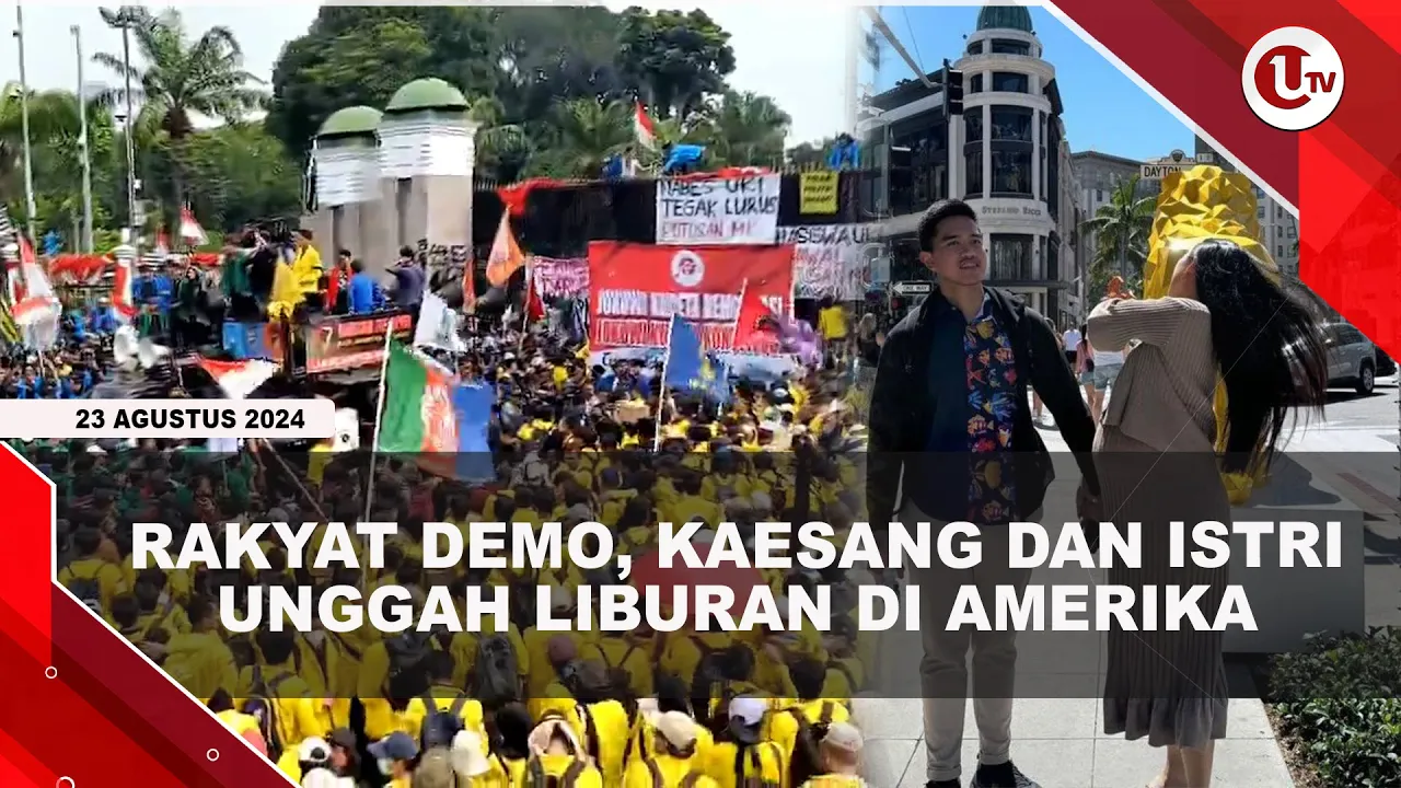 Di Tengah Demo Memanas, Kaesang dan Istri Liburan ke Amerika