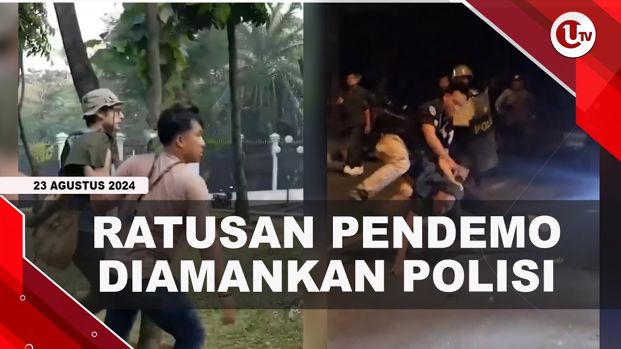 Ratusan Pendemo Diamankan Saat Aksi Tolak RUU Pilkada di DPR