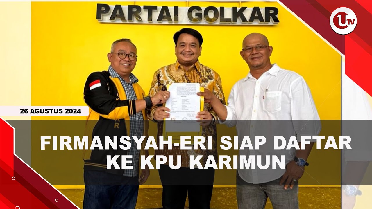 Firmansyah-Eri Suandi Didukung Golkar Untuk Pilbup Karimun