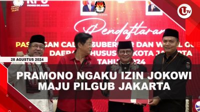 [VIDEO] Pramono Anung-Rano Karno Daftar ke KPU Maju Pilgub Jakarta
