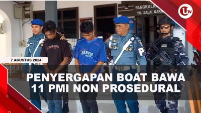 [VIDEO] Lanal Karimun Sergap Boat Pancung Pengangkut PMI Non Prosedural