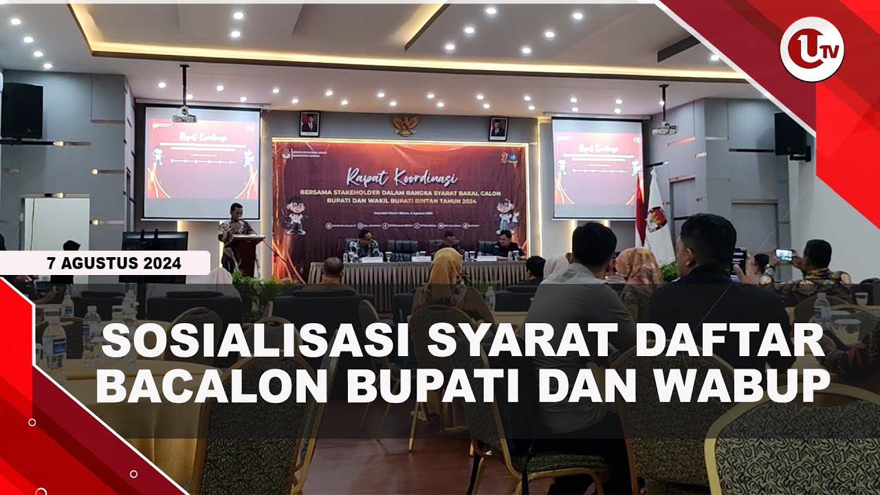 KPU Bintan Sosialisasi Syarat Pendaftaran Bacalon Bupati dan Wakil Bupati
