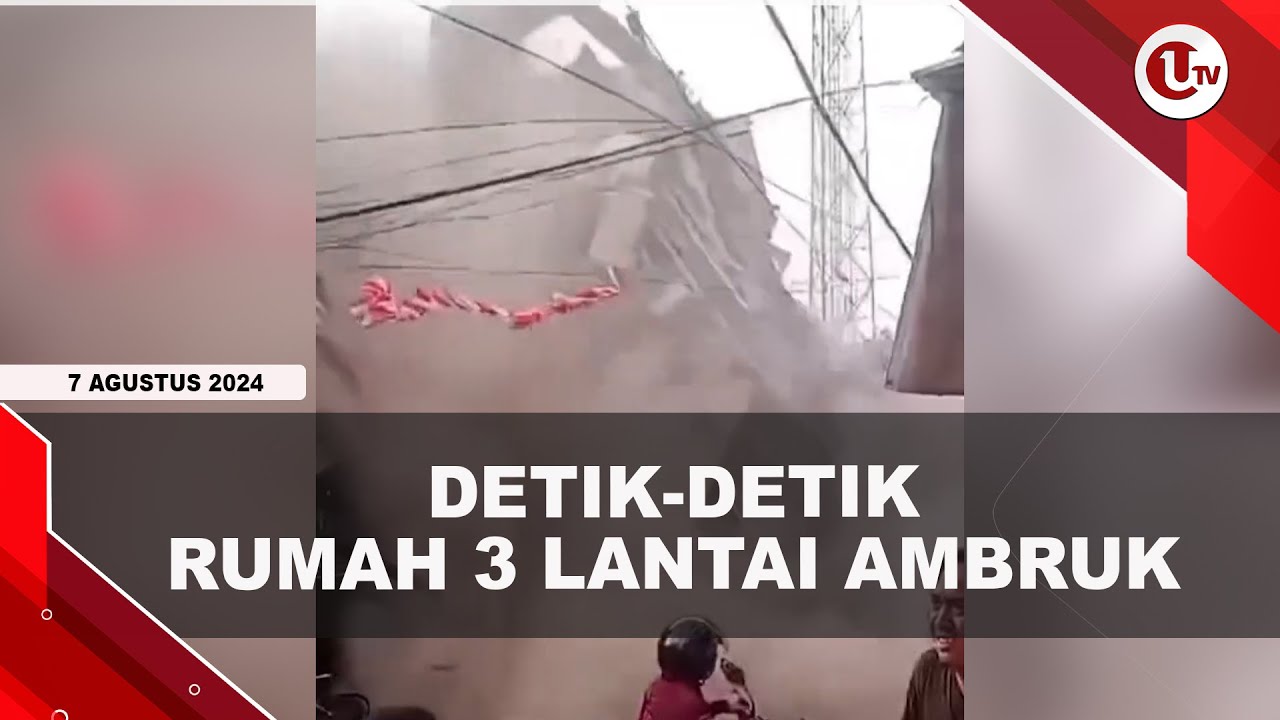 Pondasi Tak Kuat, Rumah 3 Lantai Tiba-Tiba Ambruk