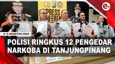[VIDEO] Satreskrim Polresta Tanjungpinang Tangkap 12 Pengedar Narkoba