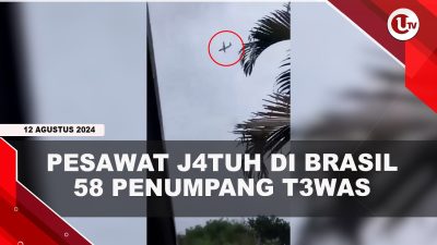 [VIDEO] Detik Detik Pesawat Jatuh di Kota Sao Paulo Brasil